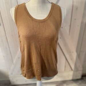 Women's Tan Sleeveless Top